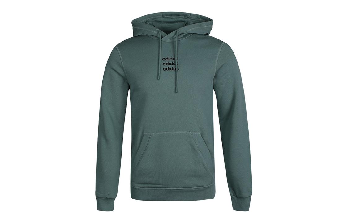 Adidas Neo Sweatshirts Men s Emerald Green Hooded Moderate Regular GJ8935 M