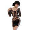 Sexy Lingerie Sexy Hollow Jumpsuit Uniform Seductive Hip Hugging Skirt Sexy Mesh Outfit Sexy Women Costume Crotchless Sex Shop