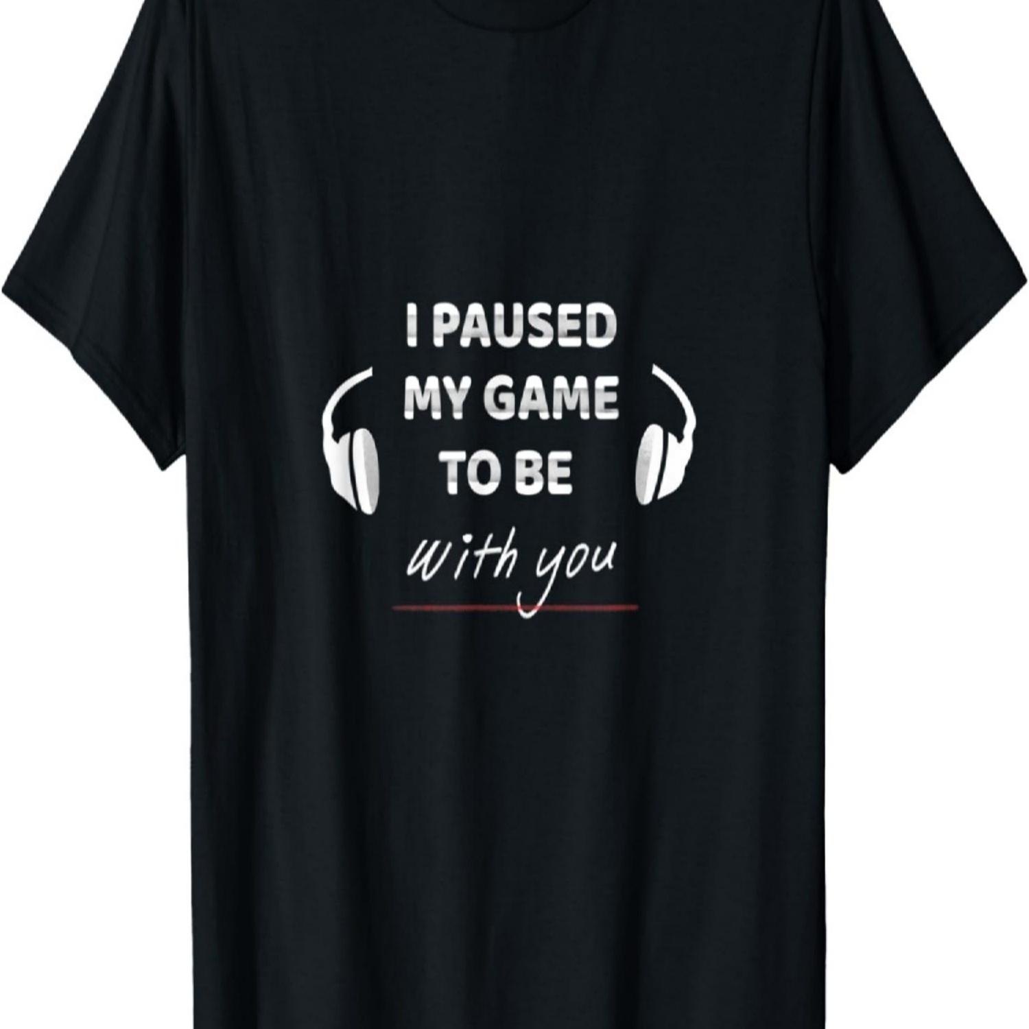 

I PAUSED MY GAME T-Shirt S чёрный