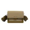 Textured bag messenger bag women's new solid color lazy wind shoulder small square bag fashion casual women's bag