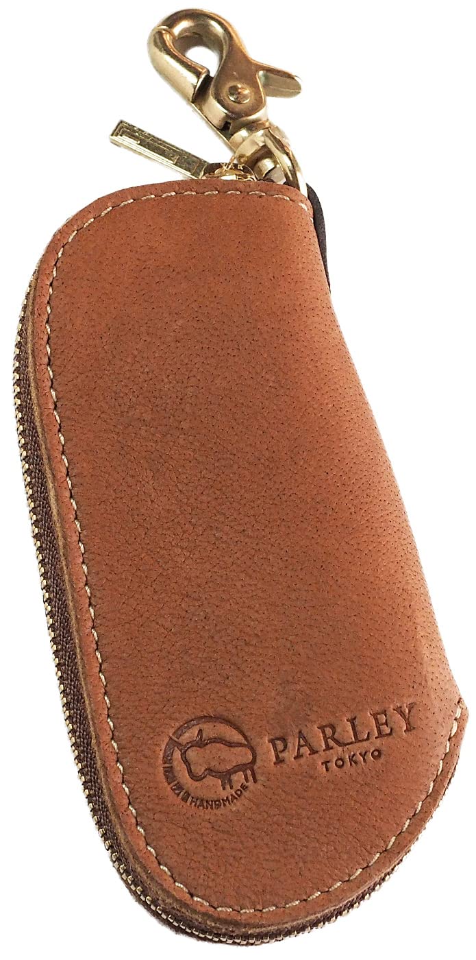 

Leather PARLEY PARLEY PARLEY Key Case Key Pouch Deerskin Genuine Leather Brand Car Key Smart Key Compact Cute Stylish [PARLEY Workshop] 4-Row Women s