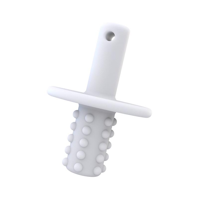 Dentiere in Silicone con Telecomando e Pulsante Touch Giocattolo da Mordere - Bastoncino Anti-Morso per la Dentizione dei Bambini