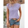 2026 Summer New Women's Round Neck Jacquard Casual Loose Fit Versatile Short Sleeve T-Shirt