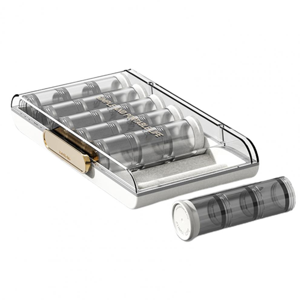 

21 еженедельная таблетка-дозатор с герметичной крышкой, контейнер для таблеток на 7 дней, органайзер для таблеток, ящик для хранения белый