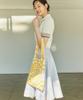 Pleatsmama Shoulder Bag Grid Yellow