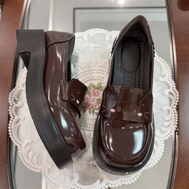 2025 New Autumn Japanese Soft Girl Jk Small Leather Shoes Student Cute College Mary Jane Shoes Lolita Single Shoes Women