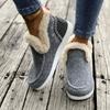 Women's Winter Furry Slip-Resistant Platform Sneakers/Boots - Thick Platform Height Increase