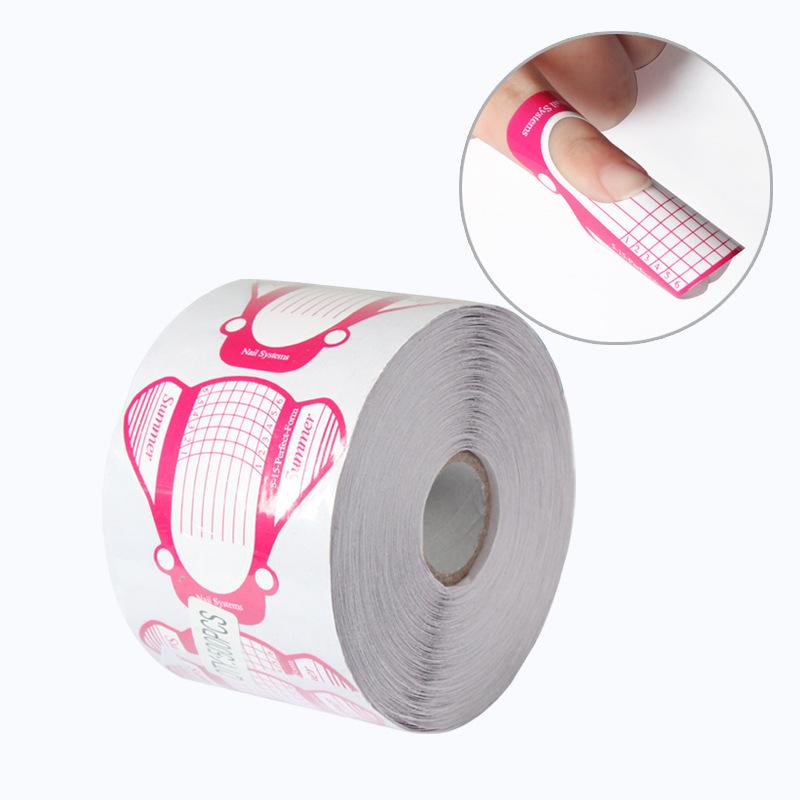 

Rose Red Fly-Shaped Paper Nail Holder, 500 Pieces for Nail Art, Gel Polish & Extensions