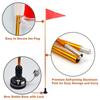 Kayak Safety Flag Foldable Aluminum Lightweight Flagpole Set Kayak Visibility Kit Easy Installation Kayak DIY Accessories