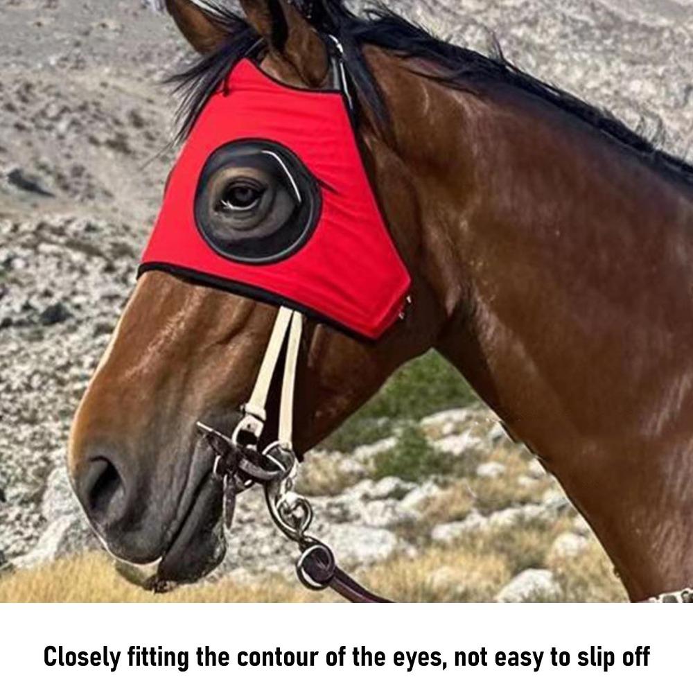 Breathable Material Horse Eye Cover High Elasticity Horse Eye Protective Cover  Training