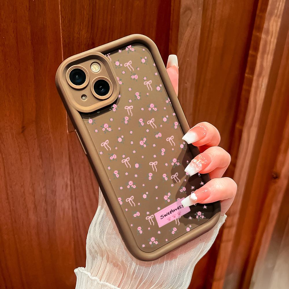 Μαλακή τετράγωνη σκάλα εκτύπωσης μοτίβο θήκης τηλεφώνου Πλήρες κάλυμμα κάμερας, προστατευτική θήκη από καουτσούκ για Samsung