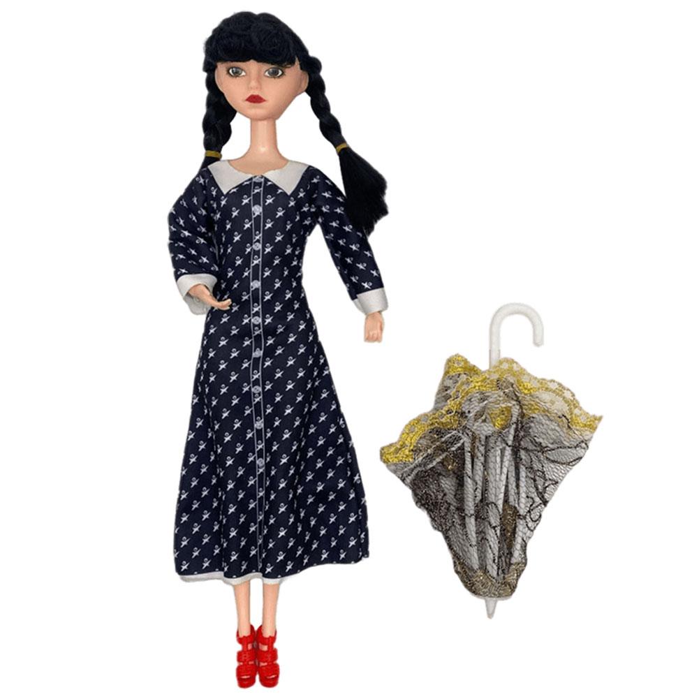 Wednesday Addams Figure Cute Toy Addams Family Doll Room Desk Decoration Model Children s Soothing Toys Birthday Christmas Gifts