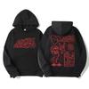 Men's retro rock Arctic monkey hooded sweatshirt hooded sweatshirt with music album patternHip Hop large retro hooded sweatshirt