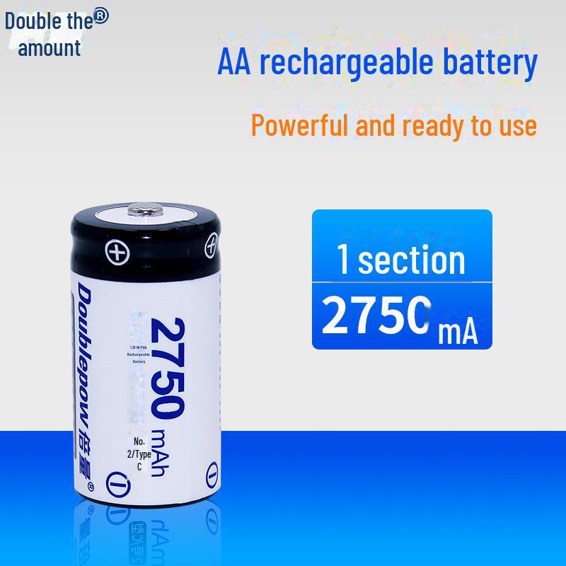 C-Type 2750mAh 1.2V Rechargeable Battery for Water Heaters and Gas Stoves