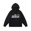 Mens Gradient Letter Tiger Head Embroidered Hoodie Jogger Set Streetwear Winter Outfit