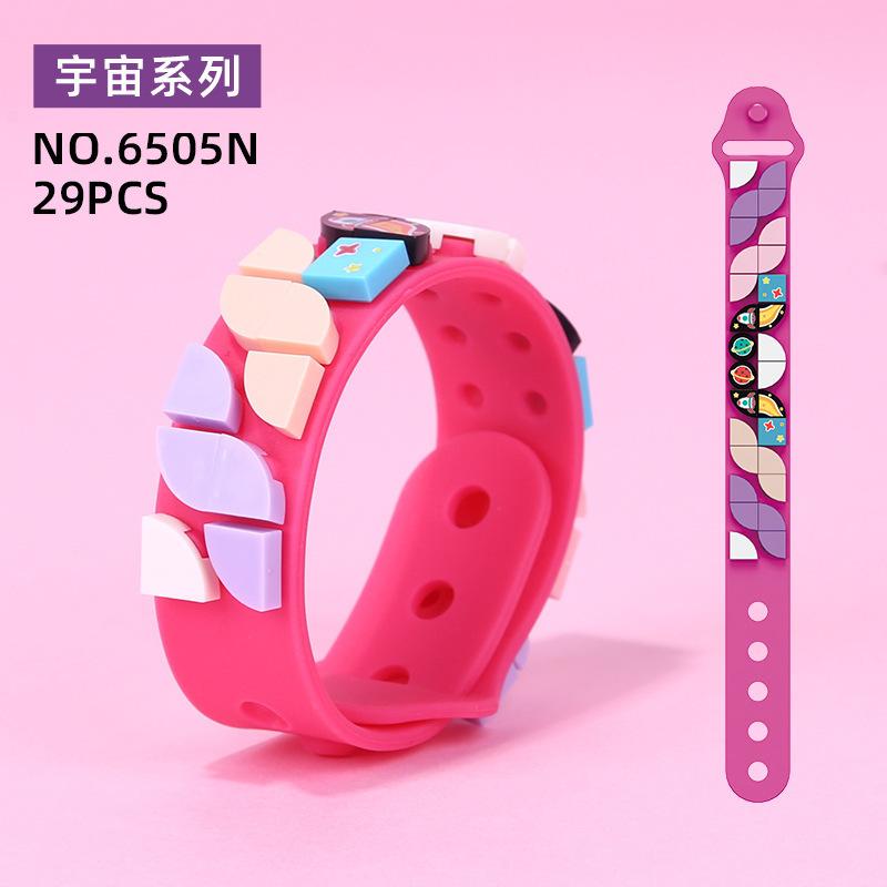 

Браслет Wange 6501-6610 для маленьких детей, сделай сам, заклинание, сборка, оптовая продажа, строительные блоки, игрушки, подарки, трансграничная торговля маджента