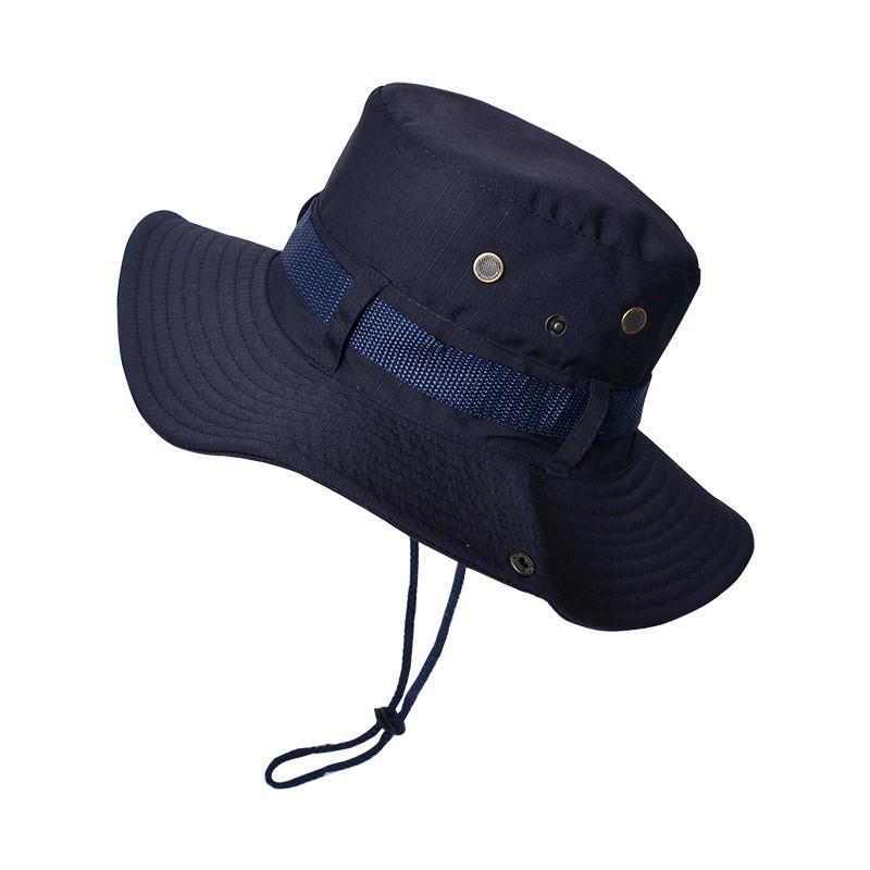 Outdoor Fishing Hat Mens Sun Protection Cap With Breathable Cotton Fabric For Summer Activities