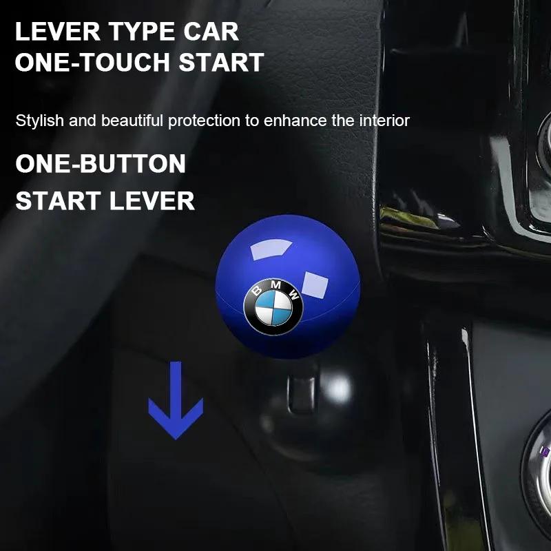 1 ks Krytka tlačítka startování motoru s logem auta Kreativní ochranný kryt páky pro BMW M5 E90 E91 E92 X1 X2 X3 X4 F20 F25 G30 G20 E30 X1 F48