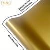 1 Rouleau Vinyle Doré Mat Rouleau Autocollant Permanent Film Imperméable Auto-Adhésif DIY Autocollants Voiture Maison Tasses pour Toutes les Machines de Découpe