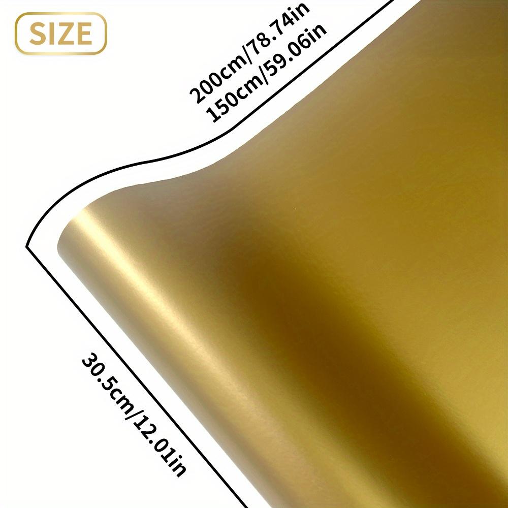 

1Roll Matte Gold Vinyl Roll Permanent Sticker Film Waterproof Self-Adhesive DIY Car Home Cup Stickers for All Cutting Machines 150x30.5CM