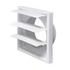 Vent Systems White Vent Cover Grille Plastic With Screen Dryer Vent Hood One-Directional Exhaust Vent Cover