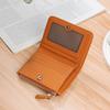 Japonská stanice malá peněženka dámská kožená taštička na drobné rfid proti odmagnetování klip na karty kapsička na drobné mince