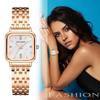 Women's Square Analog Watch with Waterproof Quartz Movement, Simple and Cute Design for Commuting and School - A Great Gift for Her, Birthdays,