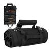 Rollup Tool Bag Organizer Oxford Fabric Ergonomic Handle Portable Rollup Toolbag for Home Maintenance Black