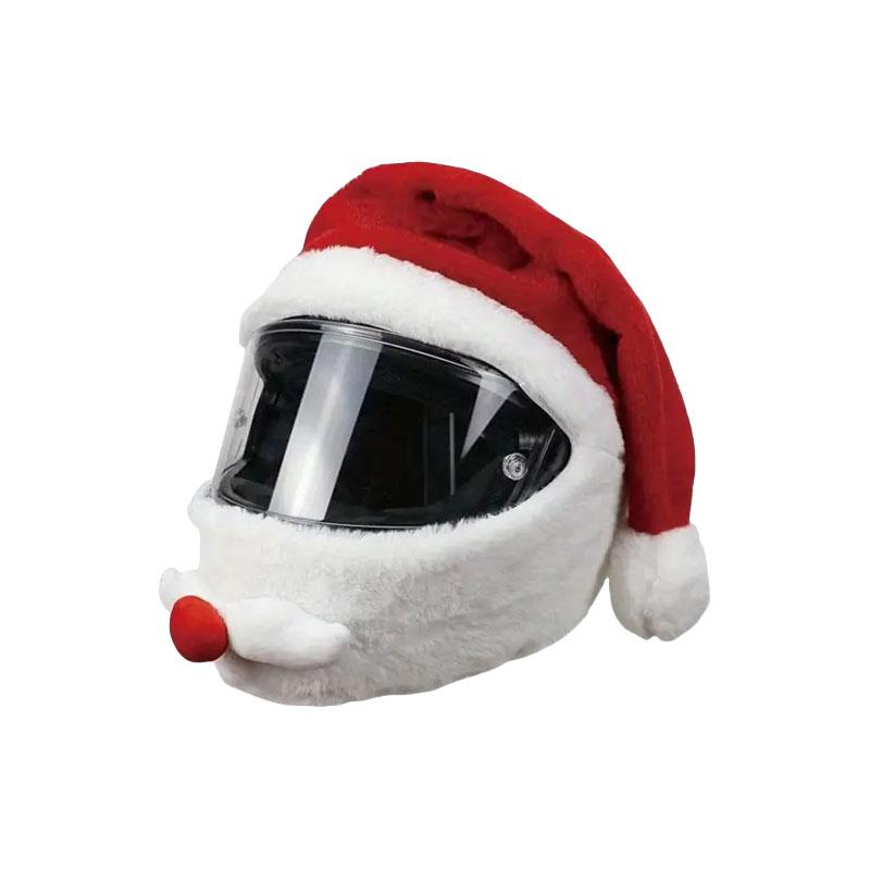 Santa Cyklistická přilba Vánoční Motocyklová přilba Celoobličejová Bezpečná čepice Santa Claus Závodní čepice Veselé Vánoce dekorace dárek