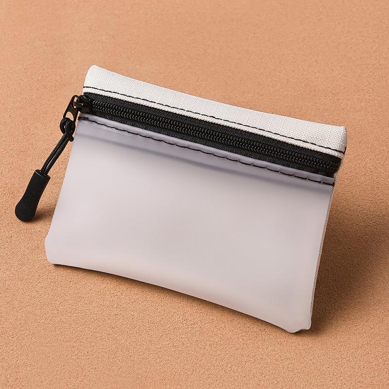 Mini-Wechselbeutel, einfach und tragbar, hochwertige Stoffaufbewahrung, Reißverschluss, kleine Geldbörse, Kartenetui, Münzbeutel für Studenten und Kinder.