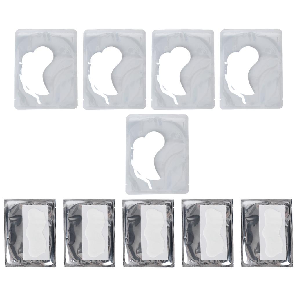 Wrinkles Removal Patches Hydrogel 5pcs Round Corner Eye Patches 5pcs Nose Wrinkle Stickers