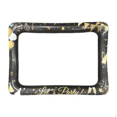 Inflatable Photo Frame Props Golden Decoration Favors Picture for Graduation