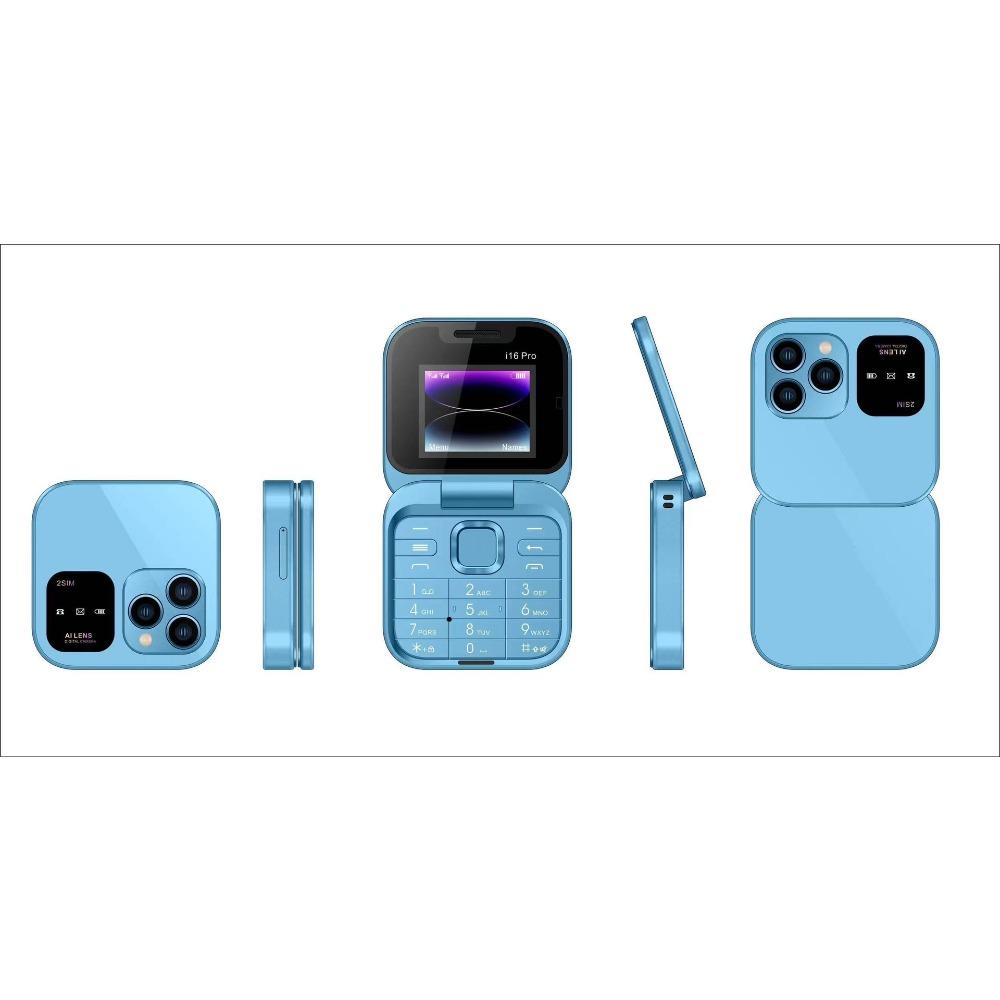 I16pro Foreign Trade Flip Mini Mobile Phone F15 Button Elderly Machine Dual Card 2G Multi-language