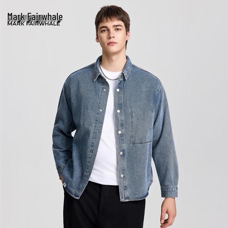 Mark Fairwhale Men's American Retro Denim Overshirt
