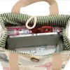 Cute Canvas Lunch Bag Large Capacity Waterproof Tote Bag Print Lunch Box Handbag for Women