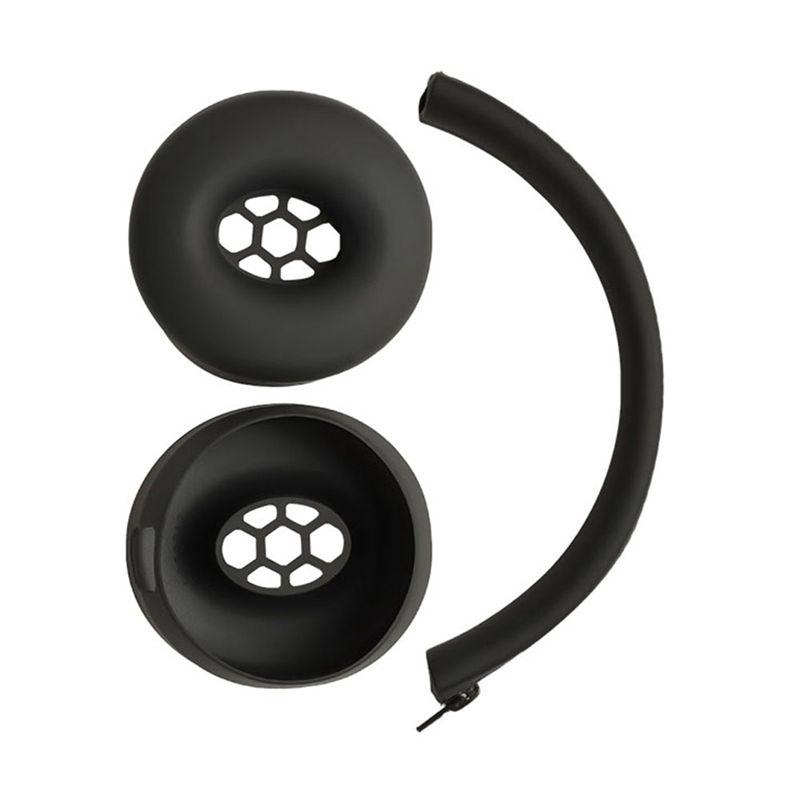

ABNR Ear Pads For Beats Solo 4.0/3.0/2.0 Headphone Silicone Protective Case Earmuff Head Repair Parts чёрный