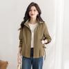 Women's Casual Solid Hooded Long Sleeve Loose Jacket