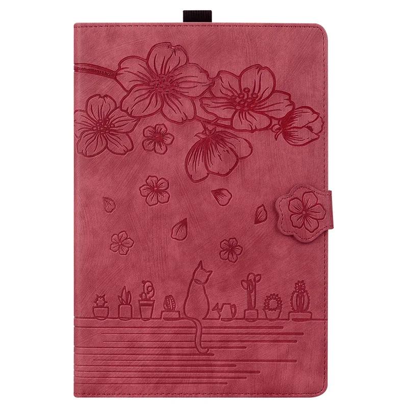 For IPad 10th 9th Generation Case Emboss Flower Wallet Tablet for IPad 10.2 9.7 Case for IPad 10 9 8 7 6 Th Gen Mini 6 7 Air 2 1