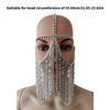 Elegant Metal Tassels Head Chain Face Covering Masquerades Party Accessory for Women Costume Parties Dressingup Supply