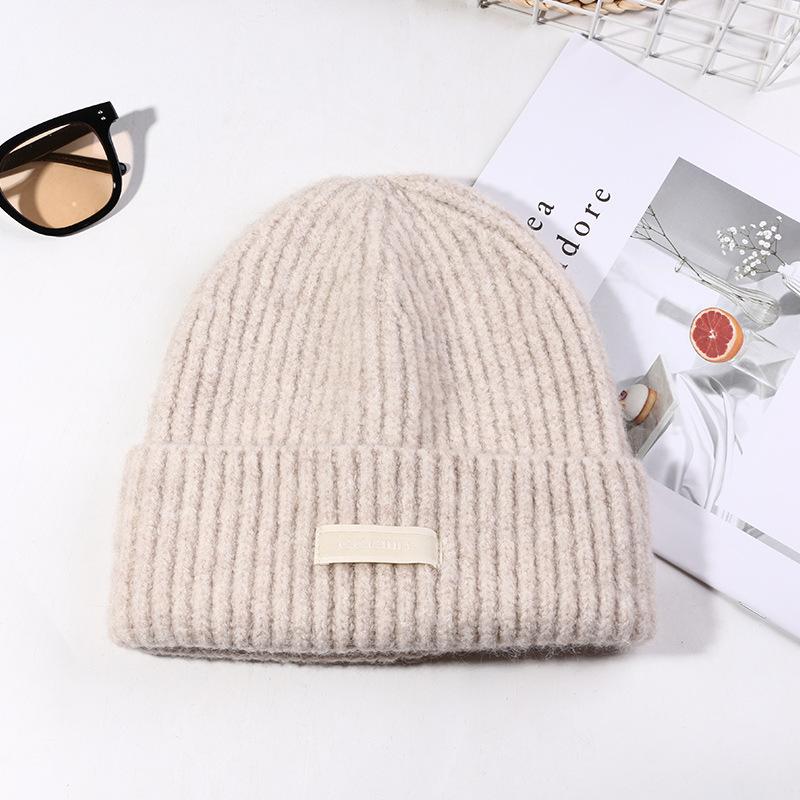 

Wool hat outdoor riding warm thickened pullover hat showing face small cold hat man M（56-58cm）