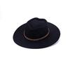 Niche suede upturned top hat French ethnic style hat high-end denim top hat