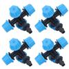 20Pcs Cross Spray Nozzle Irrigation Cross Atomization Micro Nozzle for Lawn Garden Terrace