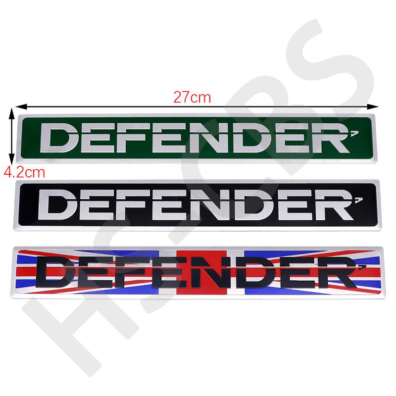 Logo Lettere Auto Defender in Alluminio 3D Adesivi Decorativi Parafango Auto Portiera Emblema Bagagliaio Posteriore Badge Portellone Accessori Styling
