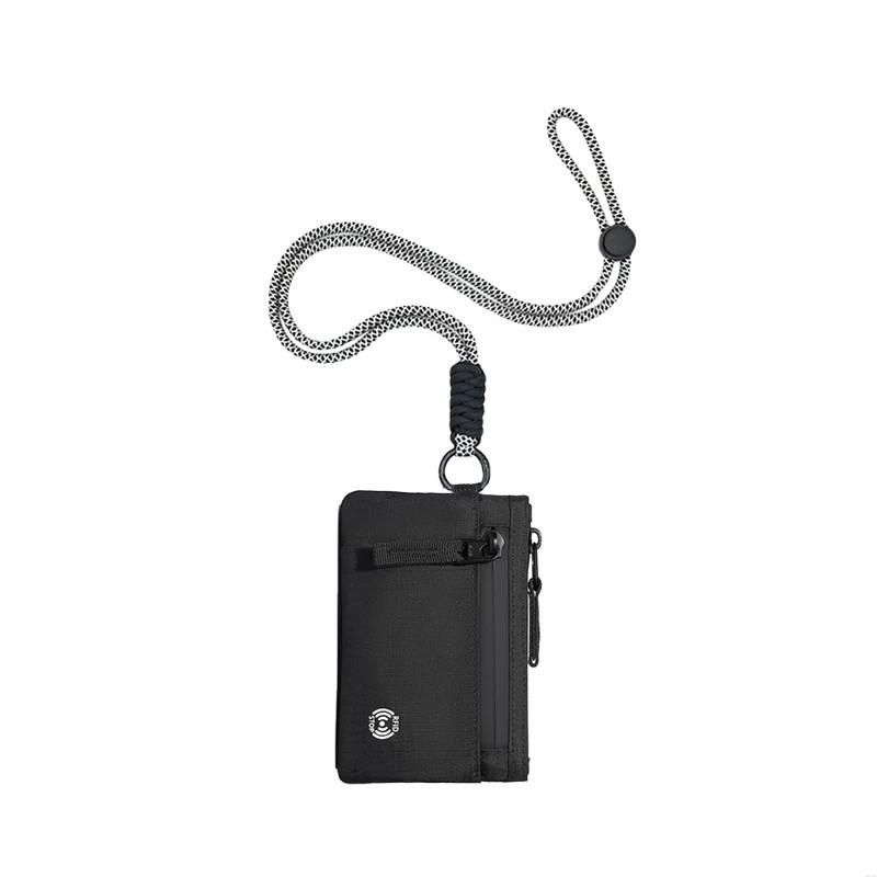 

Good Quality Outdoor Travel Anti-theft Swiping Card Holder Coin Purse Multifunction Waterproof Key Mobile Phone Small Bag чёрный