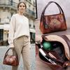 New Chinese Style Women's Bag European and American Retro Embossed Hand-painted Portable Messenger Vegetable Blue Bag
