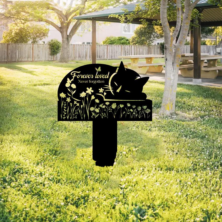 Animal Wrought Iron Floor Silhouette for Outdoor Courtyard and Lawn Decoration