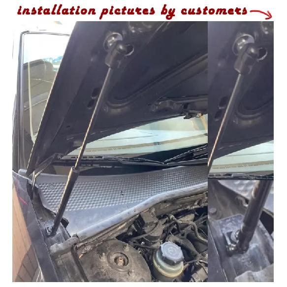 for Ford Focus MK1 1997-2007 Front Hood Bonnet Modify Gas Struts Shock Carbon Fiber Spring Damper Lift Supports Absorber