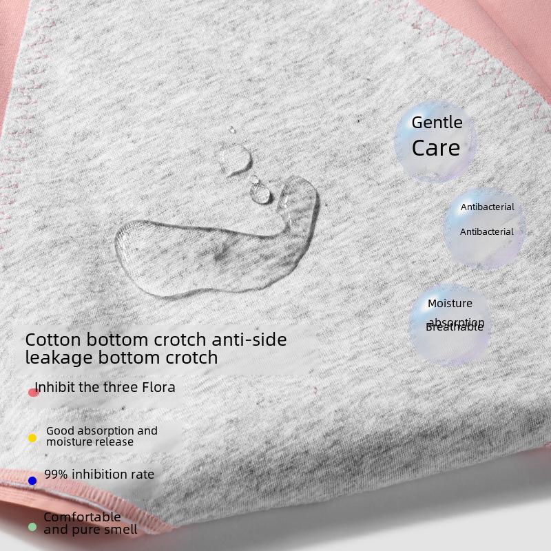 60-Pack Breathable Cotton Menstrual Briefs: Antibacterial, Leak-Proof Mid-Waist Women's Underwear