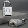 Metal Heavy Duty Padlock 4-Digit Number Combination Rust Proof Security Lock Safely Waterproof Gate Locks