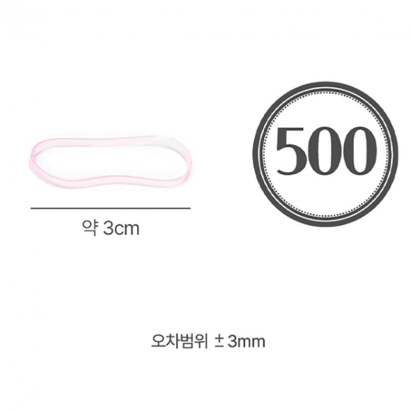 Daiso Klare Pastellfarbene TPU-Bänder Packung mit 120